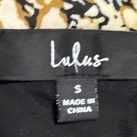 Lulus Season of Blooms Cream Multi Floral Print Size Small Balloon Sleeve - Picture 10 of 14